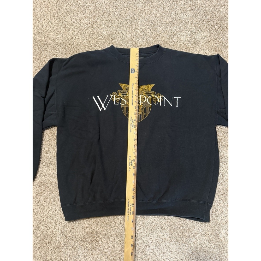 Vintage West Point Military Academy Sweatshirt Mens Large Black Gold Gear Sports - Picture 7 of 7